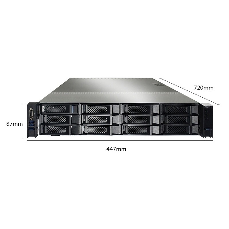 服務器/工作站 浪潮/INSPUR NF5270M5 機架式服務器 2U INTEL 至強銅牌 1.9GHZ 6核 ECC 32GB 2TB